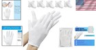 Versatile White Cotton Gloves For Moisturizing And Delicate Handling - 10 Pcs