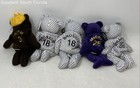 Lot Of 5 Pcs 1998 Salvino s Bamm Beano s Mixed Variety Plush Bear Toys With Tags