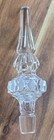 Beautiful Cut Glass Cone Steeple Decanter Stopper 7 3 4 
