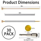 Careforge 30 Pack 8 Inch Gutter Screws With 304 Stainless Steel Golden