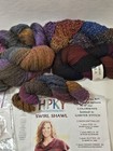 Color Norma Hpky Swirl Shawl 5 Skein Knitting Kit Alpaca mohair metallic merino
