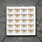 Sheet Of 20 Happy Birthday Free Shipping