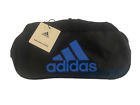 Adidas Diablo Small Ii Duffel Bag Gym Locker Travel Logo Black Blue 5143556 New
