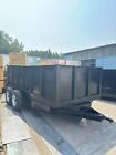 New 2024 7x14 14k Hydraulic Dump Trailer 48  Sides  Pick Up Available In 60 Days