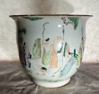Large Chinese Jardiniere - Scholars  Calligraphy