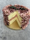 Beautiful Hand Made Realistic Cake With Slice Taken Out 7  X 4 