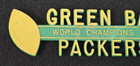 Rare 1961-1962 Green Bay Packers World Champions License Plate Topper-nos-unused