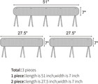 3pc Baby Crib Rail Covers For Teething soft Mesh Corner Edge White 