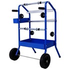 18 Inch Mobile Multi Roll Masking Paper Dispenser Machine With Storage Trays