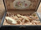 Antique Victorian Celluloid Vanity Dresser Box Shaving Manicure Set 1900