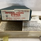Vtg Imperial-viking Veterinary Syringe Usa  Original Box And Papers Cat  Iv - 10