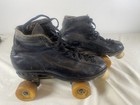 Vintage Hyde Leather Roller Skates Mens Size 9  Hamaco Gate Chicago Wheels