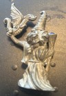 Vintage 1987 Spoontiques Wizard dragon crystal Pewter  Staff Fantasy Figure A4