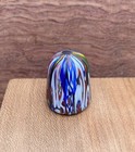 Vintage Glass Blown Multicolor Thimble   ac
