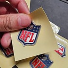 2 Silver Nfl Shield Mvp Iron On Plastic Jersey Patch  Limited Time  New