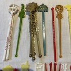 Vintage Swizzle Sticks - Cocktail Stirrers Lot Of 35