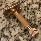 Hoffritz Gold Tone Safety German Razor Shaver 3    Vintage Germany N y 