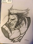 Wolverine X-men Original Artwork Signed Sketch Card Art Comic Marvel