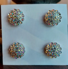 Competition Magnet Pins Silver Ab Crystals  Pageant  Western  Hunter  Saddleseat