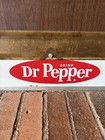 Vtg Original Drink Dr Pepper Soda Pop Advertising Sign Store Display Dbl Sided