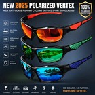 New 2025 Polarized Vertex Men Antiglare Fishing Cycling Driving Sport Sunglasses