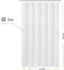 Extra Long Shower Curtain Liner Fabric 72 X 80 Inches Hotel Quality W