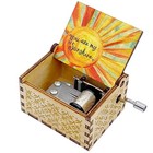 Music Box You Are My Sunshine  Unique Gifts For Mom daughter wife  Wooden Wood3