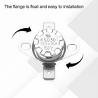 2pack Ksd301 Thermostat 150  c 16a Nc Adjust Snap Disc Temperature Switch Ceramic