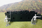 Marx Knights Cardboard Castle Ramparts - 54mm -   4710