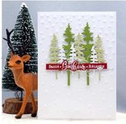 3pcs Tree Metal Die Cuts christmas Tree Cedar Deer Cutting Dies Cut Stencils For
