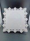 Westmoreland Milk Glass Square Cake Stand Ring And Petal 10 75  Pedestal Plate