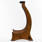 Foldable Wooden Oud Stand Dark Walnut Color  With Safety Strap And Rubber