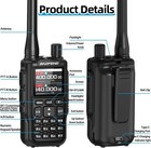 Long Range Walkie Talkie 2 Pack 100 Mile Two Way Radio Rechargeable Usa