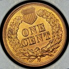 1866 1c Indian Head Cent Penny Red Brown Gorgeous Superb Bu   