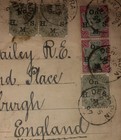Stunning 1897 Insured Official Parcel Front Dehradun  utterakhand  To Edinburgh 