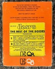 The Doors - The Best Of The Doors Quad 8 Track Tape Rebuilt tested With Sleeve
