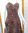 Vintage 1960s Rhinestone Studded  Boned  Spaghetti Strap Dress