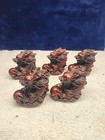 Mini Chinese Dragon Sculpture Red Resin Statue Feng Shui 2 25 Inches High