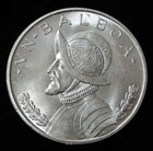 1947 Silver Panama 1 Balboa Lady Liberty Choice Uncirculated Condition Capsule 