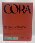 2 Pack Cora Peace-of-mind Pads Regular 30ct Organic Cotton Period Pads Sealed