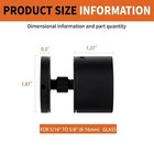 3to Glass Railing Standoff - 12 Pack Marine Grade Ss316 Innovative Glass Railing