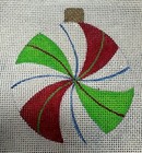 Hand Painted Needlepoint Canvas 18ct Colorful Candy Ornament