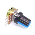 Us Stock 10 Units 10k B10k Ohm Linear Taper Rotary Potentiometer Pot Blue Knob