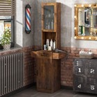 Salon Station For Hair Stylist barber Beauty Spa Storage Cabinet Equipment Brown