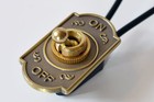 Toggle Switch On off - Brass Plated - 6a 120v - Steampunk Switch 2-wire