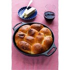 2 85qt Cast Iron Baker s Skillet Black  Round Baking Dish  Hand Wash