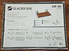 New Glacier Bay Fold Down Tub   Shower Seat-faux Teak
