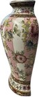 Rare Vintage Beautiful Pink Stamped Antique Porcelain Famille Rose Wall  Vase 