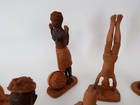 Lot Of 15 Vintage Nigerian Yoruba Thorn Wood Folk Art Carving African Sculptures