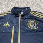 Philadelphia Union Jacket Mens S Navy Gold Mls Adidas Track Zip Up New